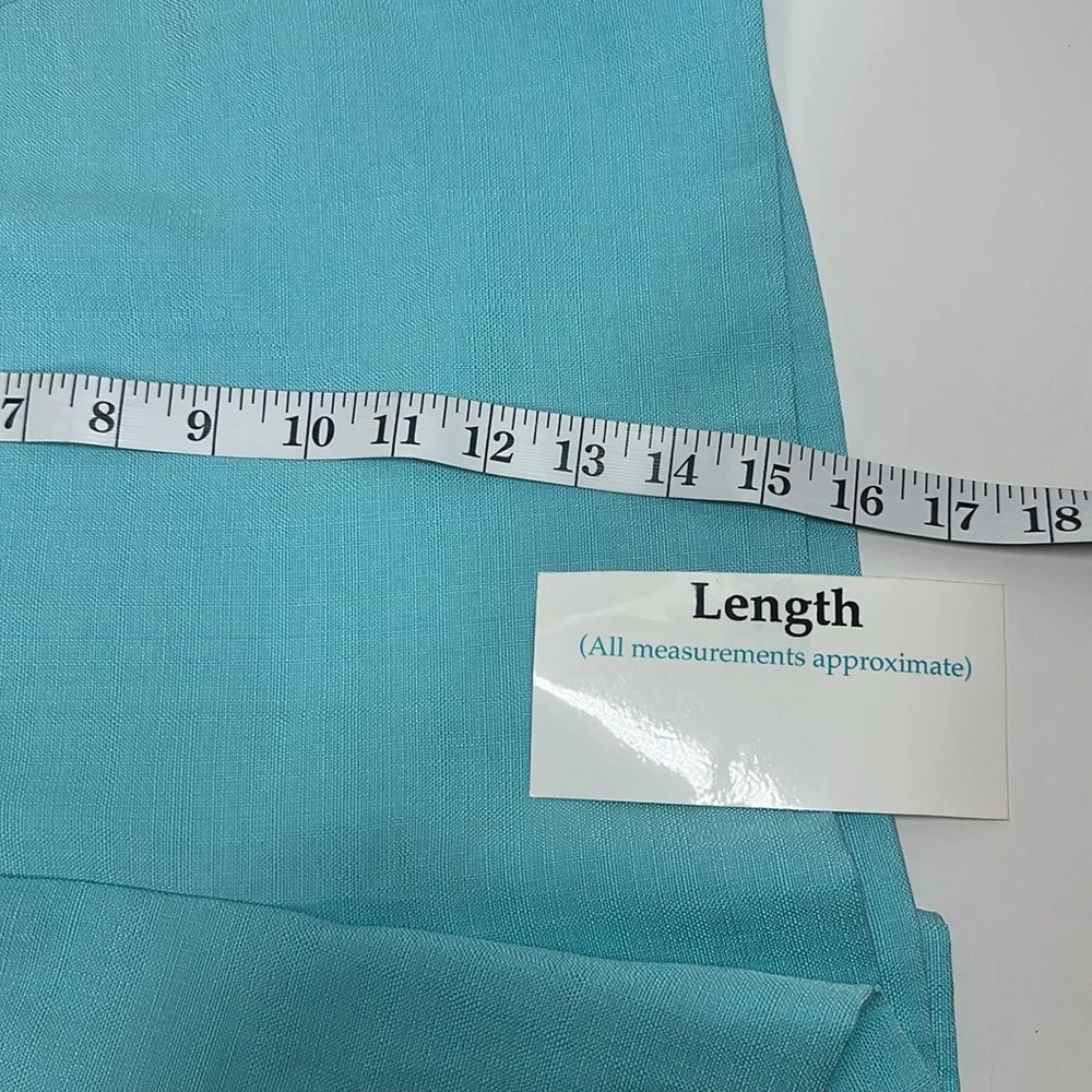 Ann Taylor The Side Zip Shorts Aqua Size 10 - Picture 7 of 9